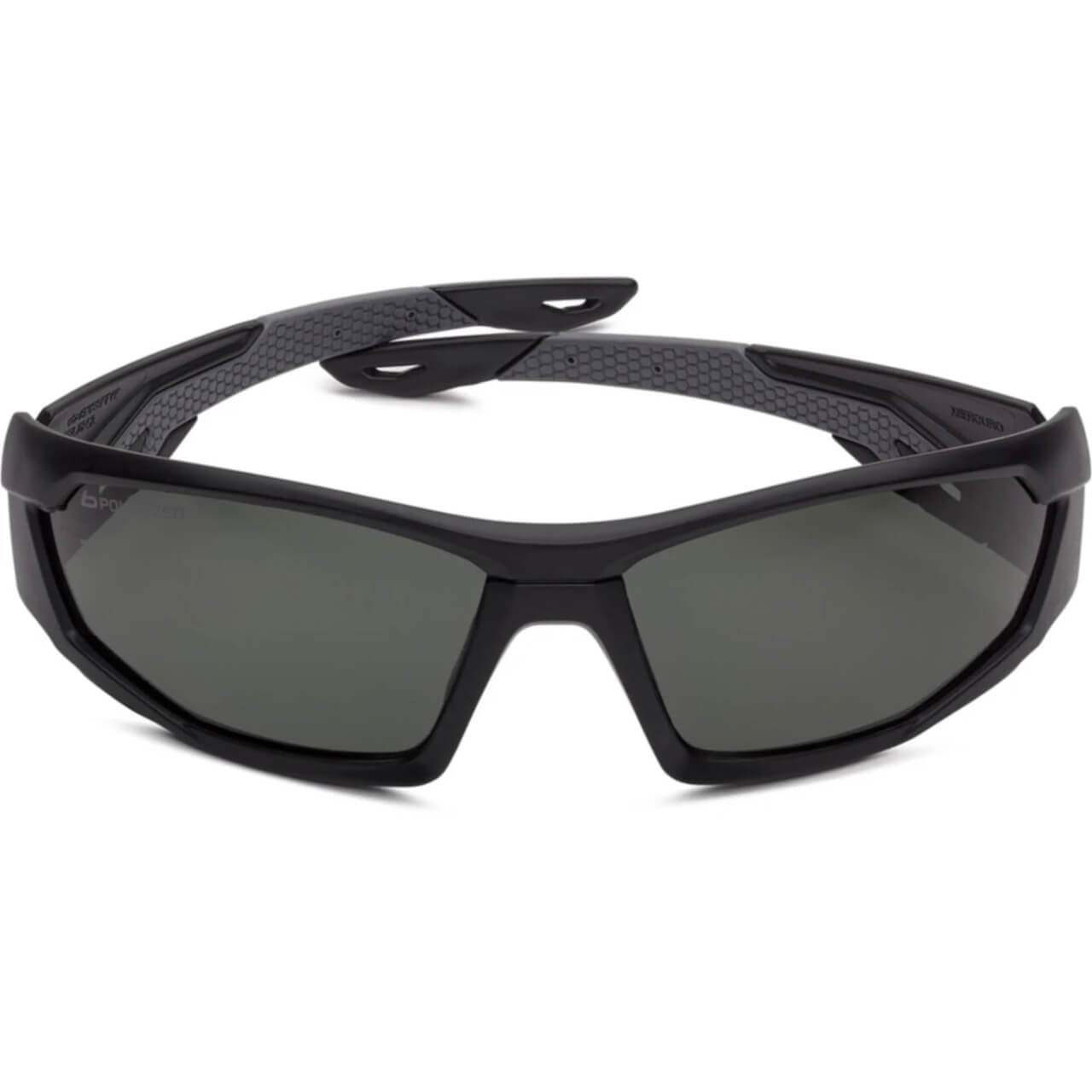 Mercuro Grey / Black Temples Grey Polarised Lens Specs Soft Drawstring Pouch