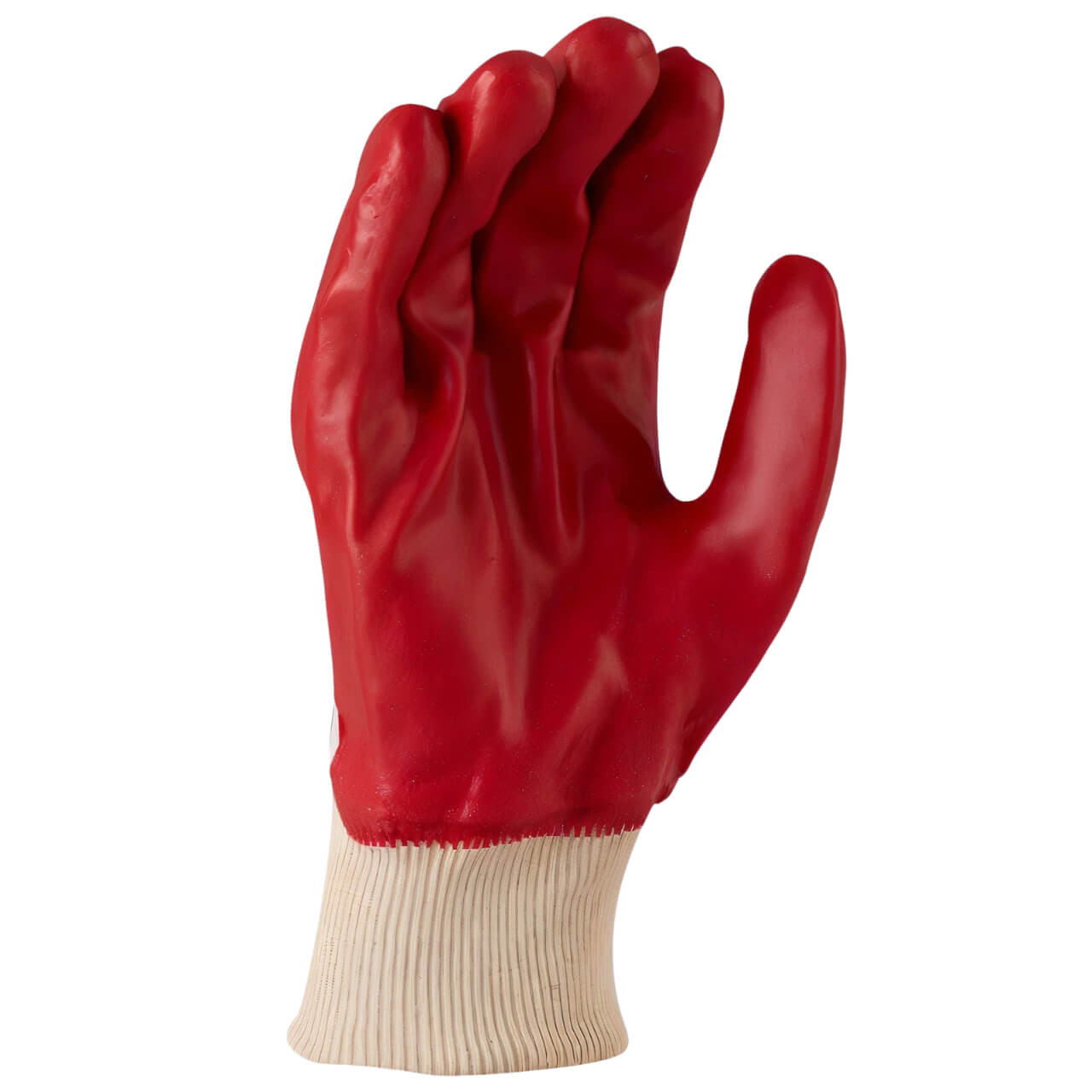 Maxisafe Red PVC Single Dipped Knit Wrist Gloves 26cm
