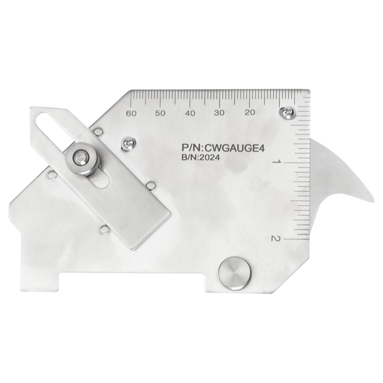 Cigweld WeldaToolz Stainless Steel Half Moon Welding Gauge Cam Style