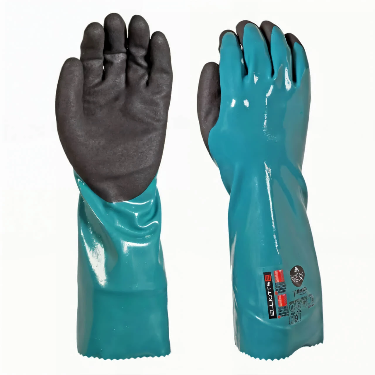 Elliott Chemvex 7000 T-Touch Chemical Glove 35cm Size 8