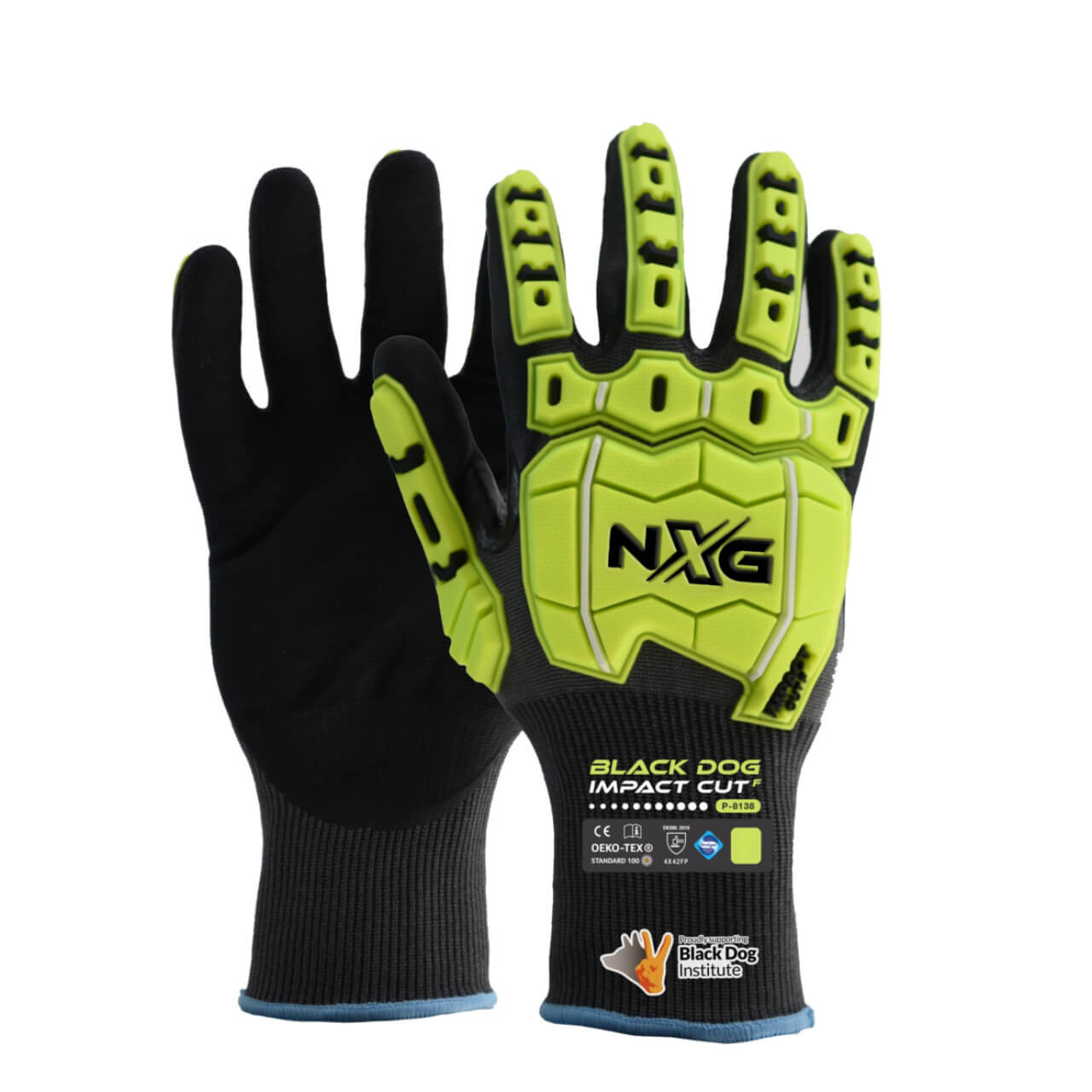 NXG Black Dog Impact Cut Level F Glove