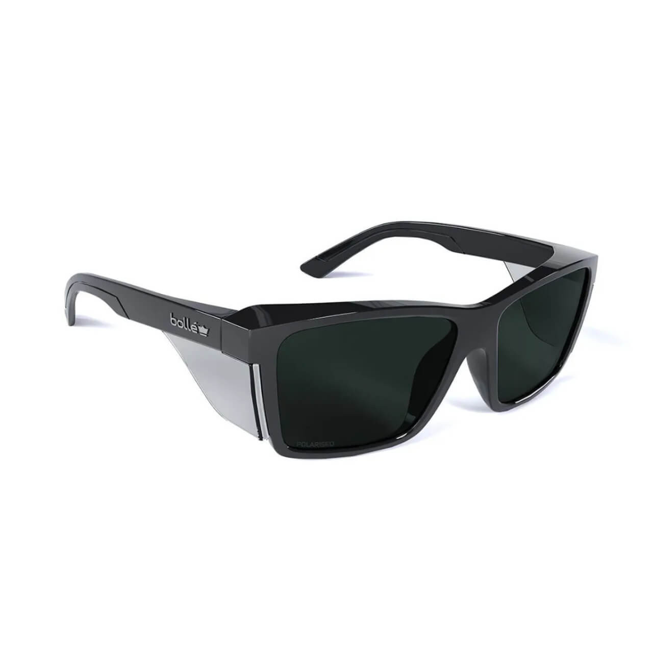 Bolle STKS 420 Black FramesSmoke Polarized PC Lens Safety Spec