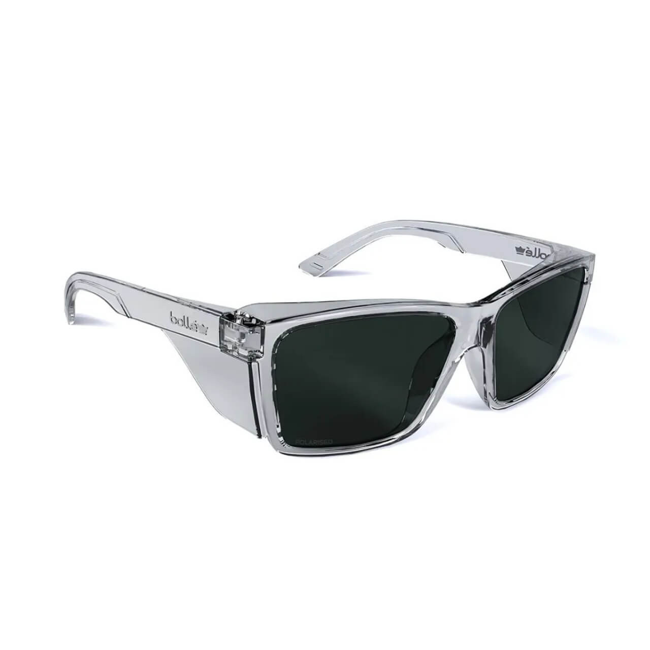 Bolle STKS 420 Crystal Frame Smoke Polarized PC Lens Safety Spec