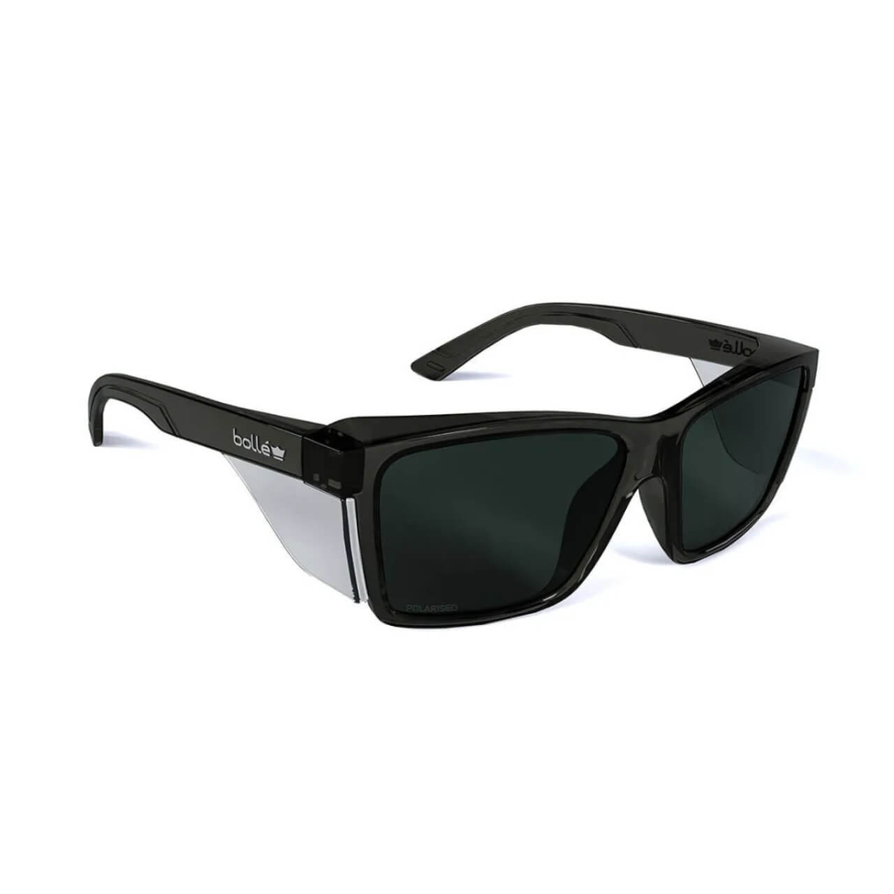 Bolle STKS 420 Graphite  Frame Smoke Polarized PC Lens AS Safety Spec