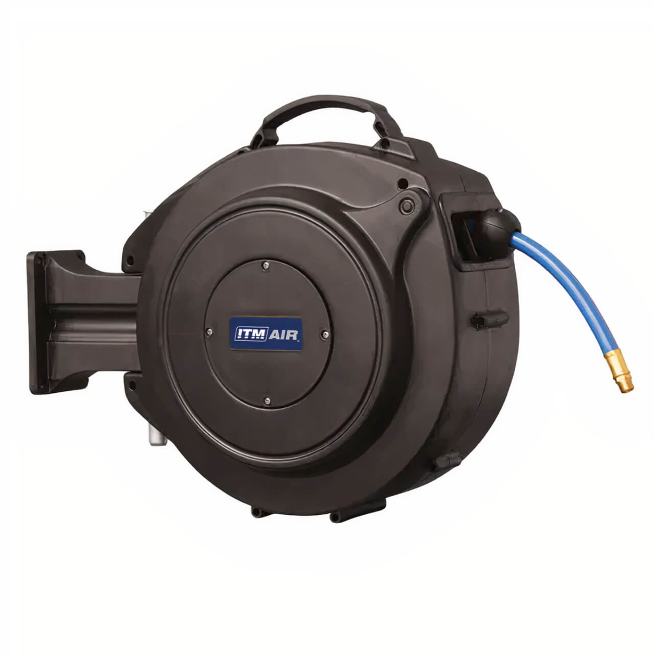 ITM Retractable Air Hose Reel 10mm X 15m Pvc Air Hose With 1/4” Bsp Male Fittings