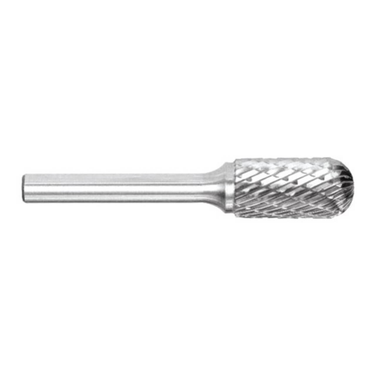 Alpha Silver Series 1/2x1 Cylindrical Ball Nose Carbide Burr 1/4 Shank