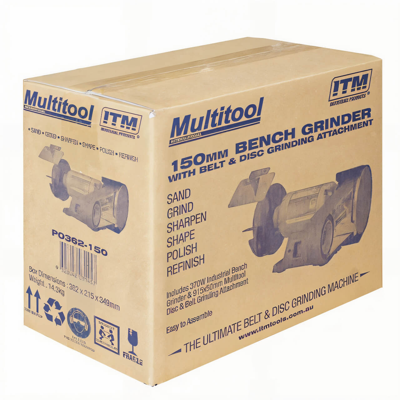 Multitool PO362 Attachment On TM400-150 ITM 150mm Bench Grinder