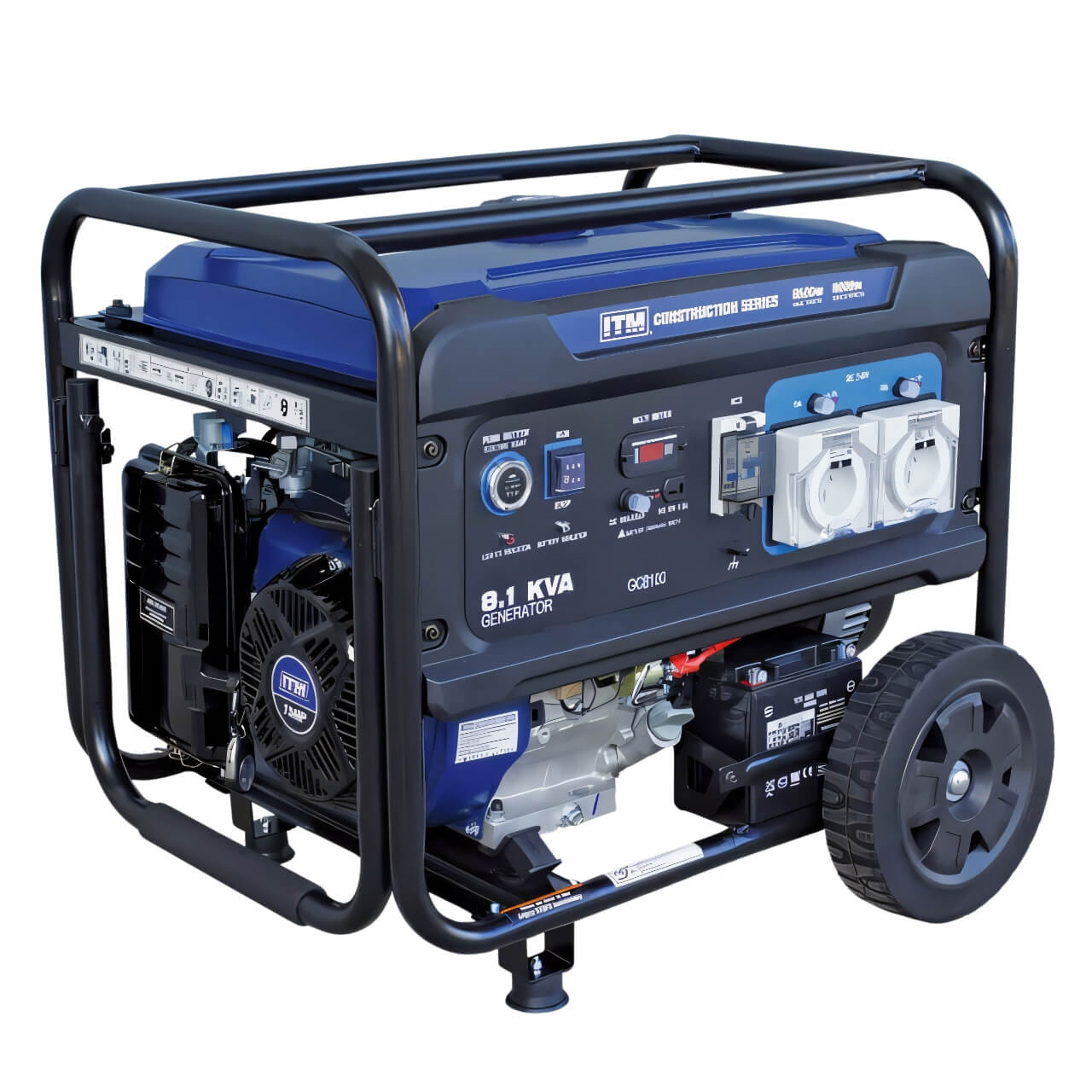 ITM 8.1Kva Generator Petrol Construction 6500 Watt Peak Electric Start W/Remote