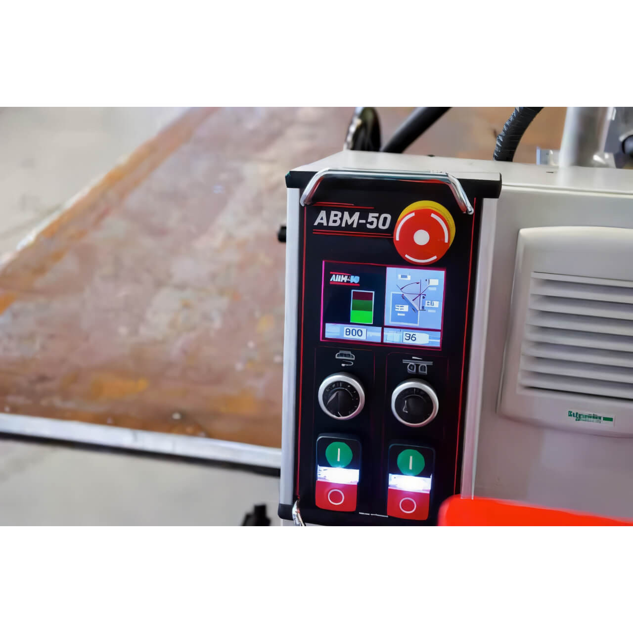 ITM ABM-50 Auto Feed Double Sided Beveller 415V 4Kw Motor 15-60* Bevel Angle