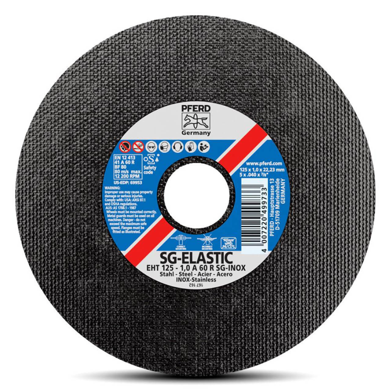 Pferd 1mm Bucket (100x 125x1x22 U/Thin Cutting Discs)