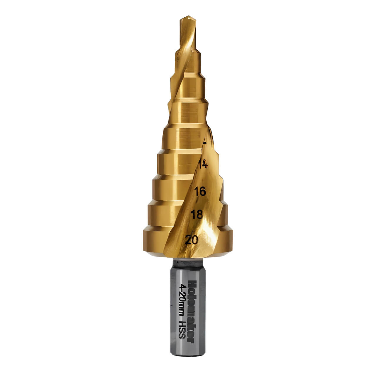 Holemaker Step Drill Spiral Flute 9 Steps 3mm Step Length 4-20mm
