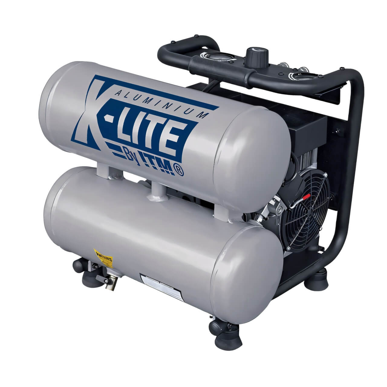 ITM X-Lite Air Compressor Silent 2Hp Aluminium Twin Tank 16L Fad 125L/Min