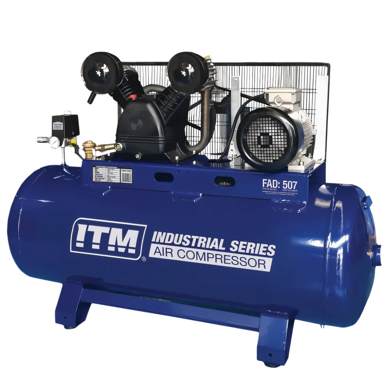 ITM Air Compressor Belt Drive Stationary 3 Phase 5.5HP 200ltr Fad 507 L/Min