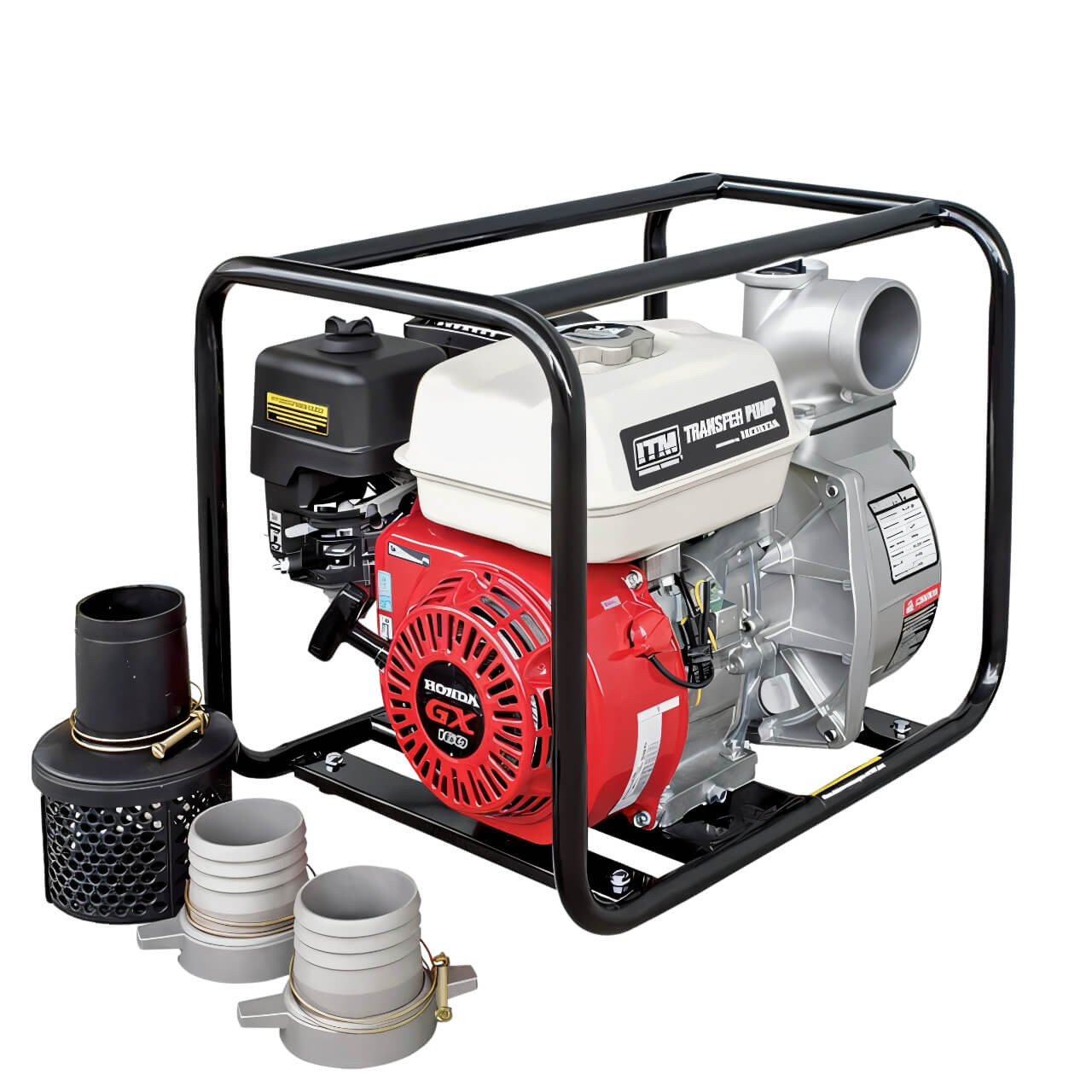 ITM Water Transfer Pump High Volume Petrol 5.5Hp Gx160 Honda 80mm 60000 L/H