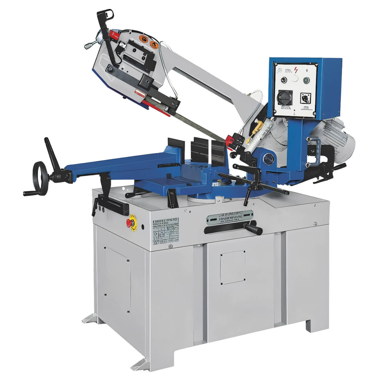 ITM Bandsaw 260mm Cap Swivel Head Dual Mitre 2 Speed 415V 3PH Hyd Down Feed