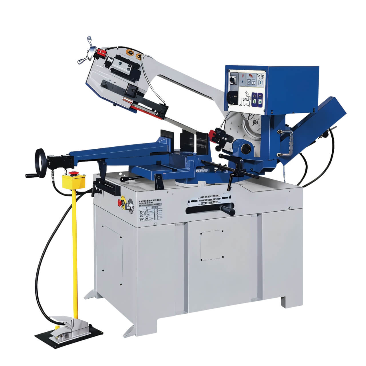 ITM Bandsaw 260mm Cap Swivel Head Dual Mitre 2 Speed 415V 3PHSemi Automatic