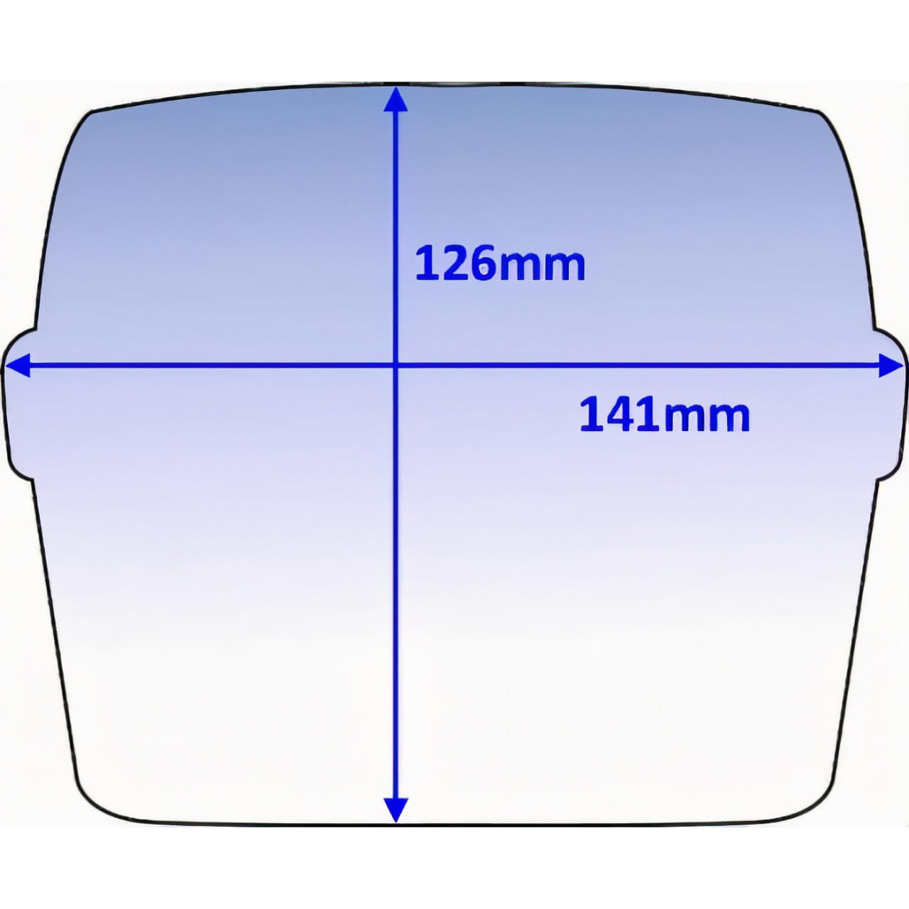 Jackson WH70 Clear Outer Lens 141x126mm 10pk