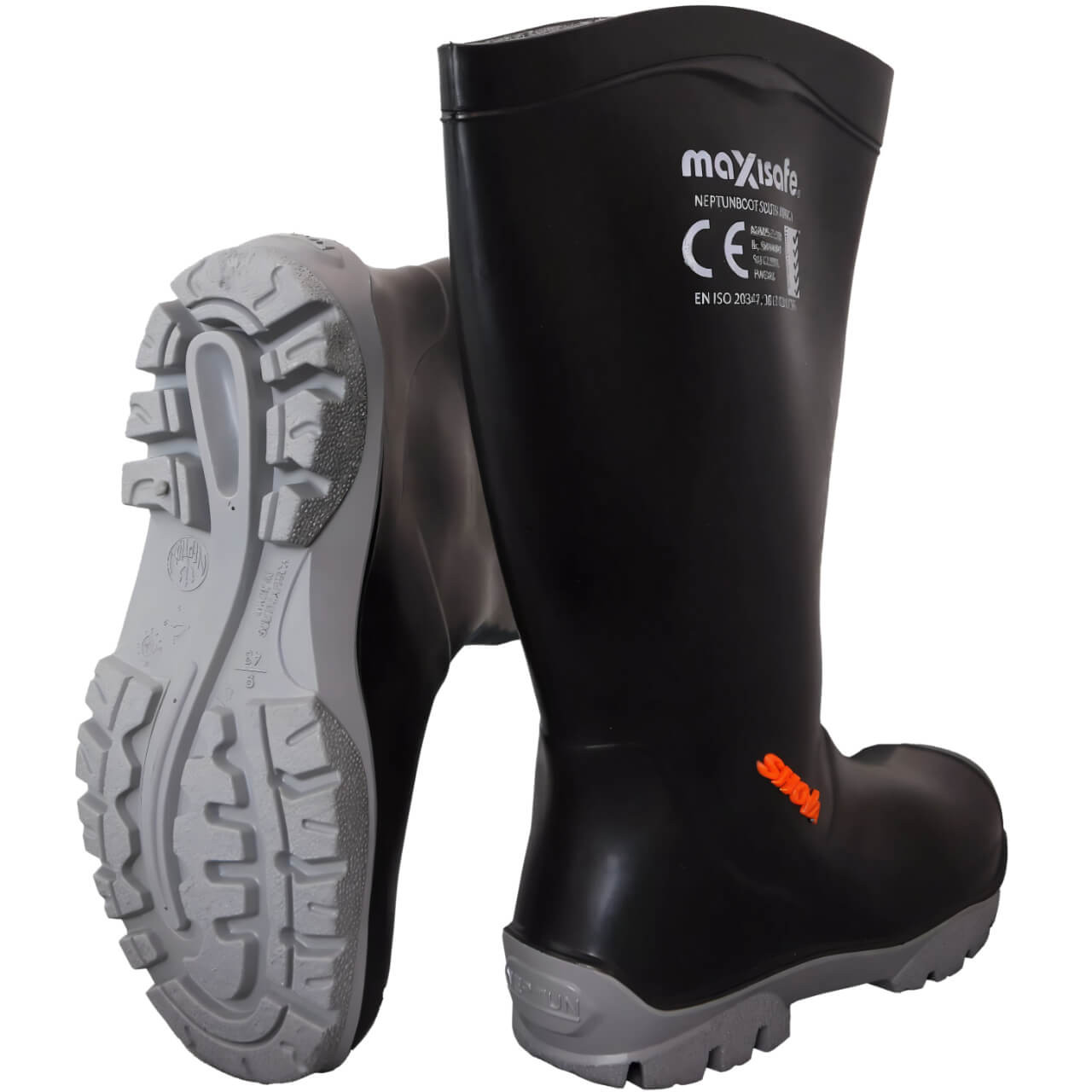 Shova Black Non-safety Gumboot Size 4