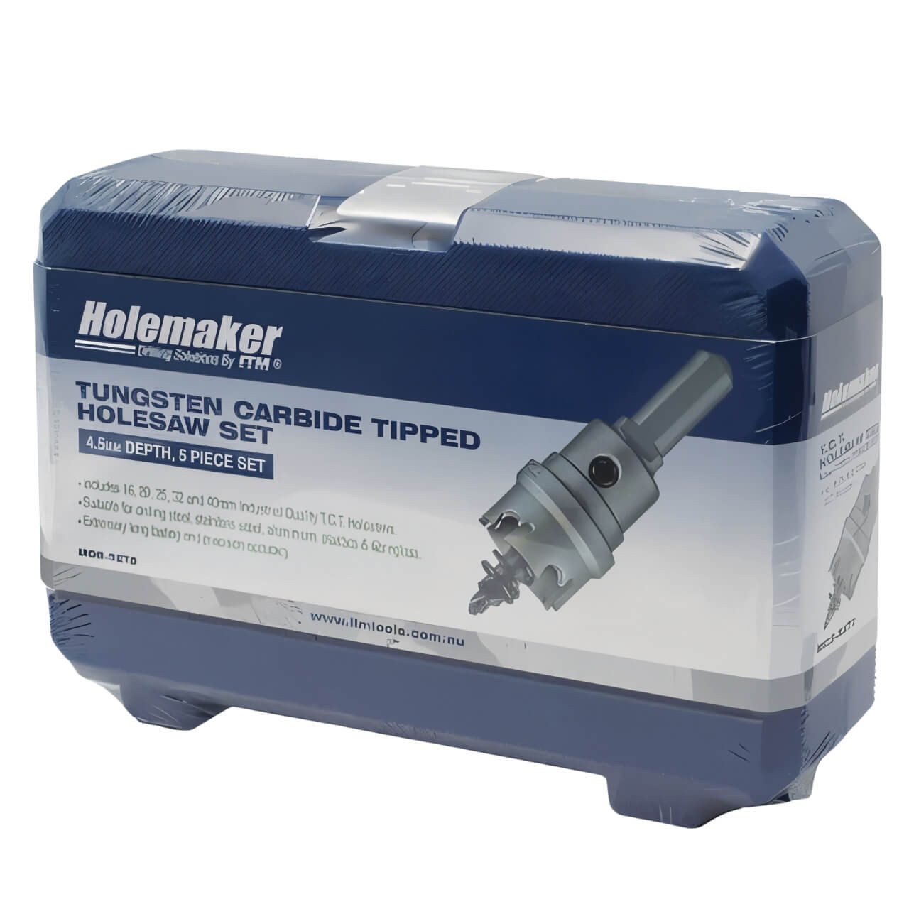 Holemaker 5 Piece Tct Holesaw Set, 4.5Mm Depth, Contains 16, 20, 25, 32 & 40Mm Dia.