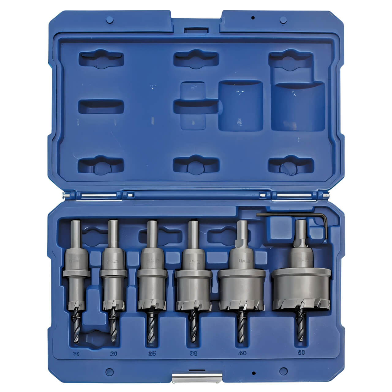 Holemaker 6 Pce TCT Holesaw Set 25mm Depth Contains 16, 20, 25, 32, 40 & 50mm Dia