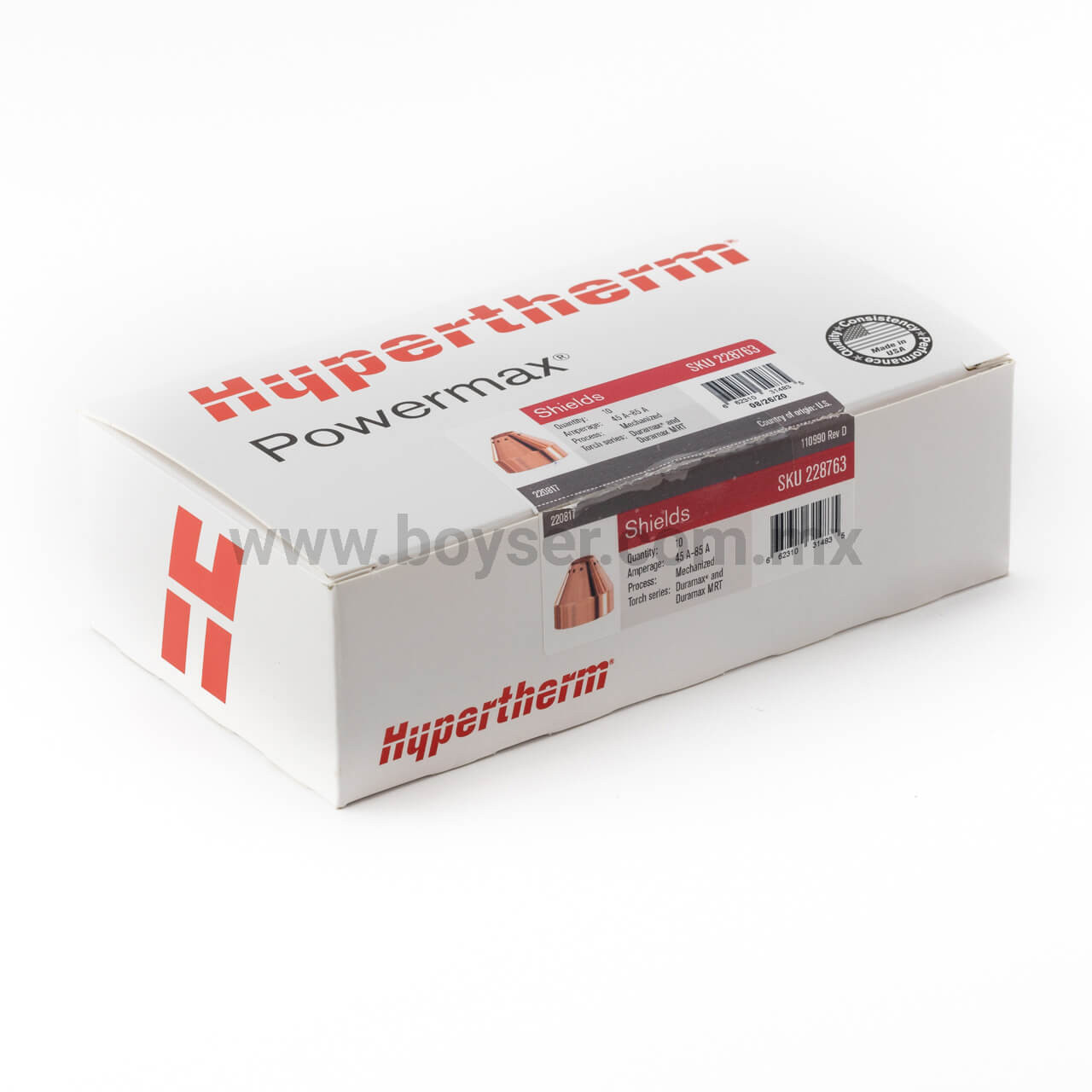 Hypertherm H45-85 Shield Mech 45-85A Bulk Pack 10x 220817