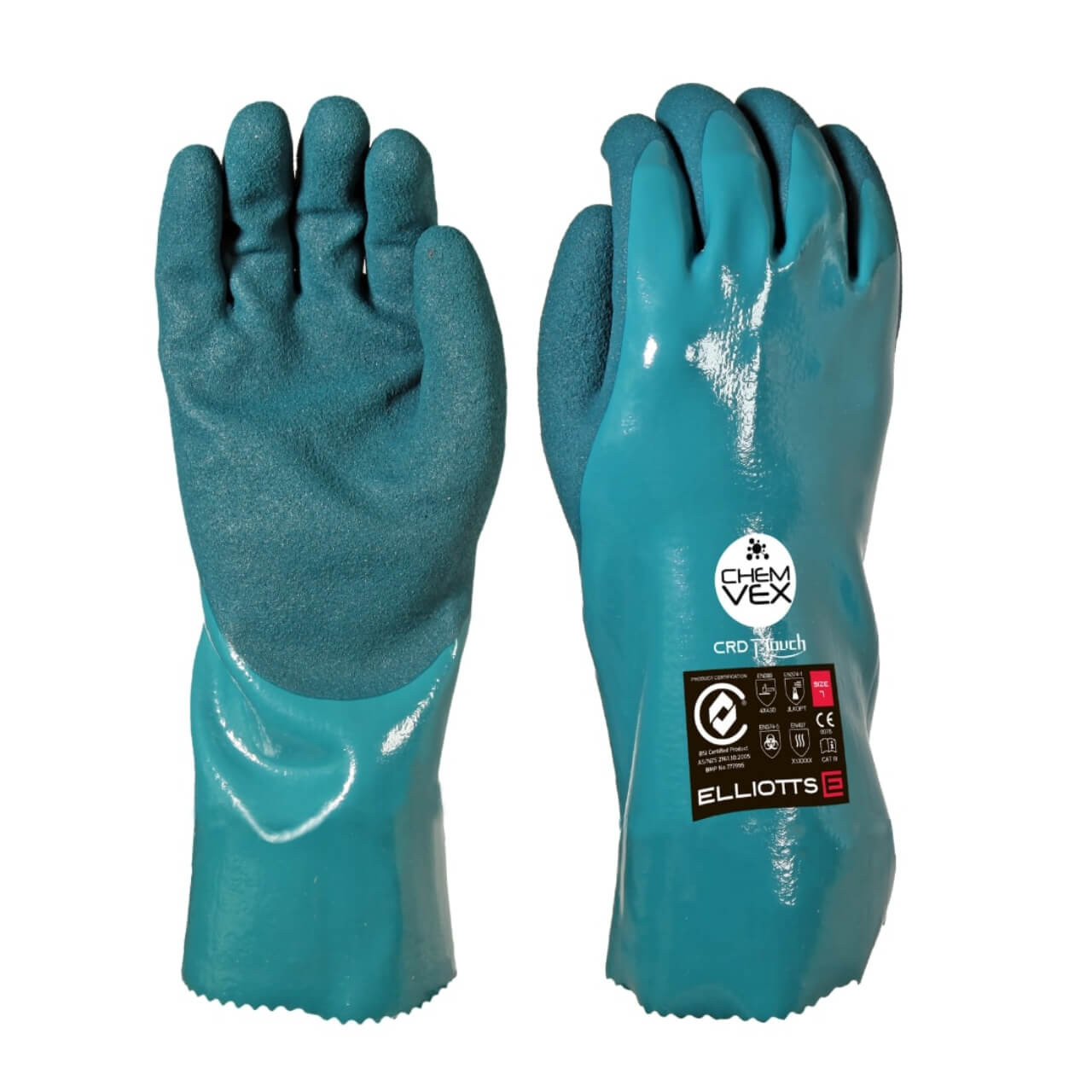 Elliott Chemvex Cut 3 chemical glove custom length Size 9