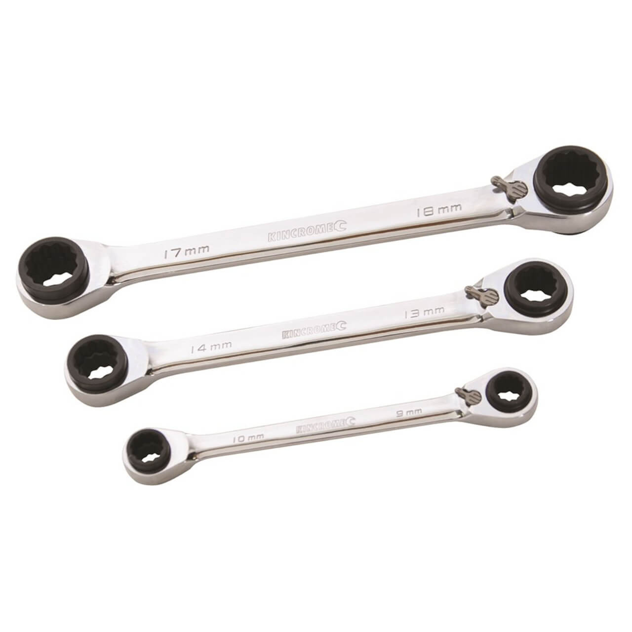 Kincrome Double Ring 12-in-3 Gear Spanner Set 3pce