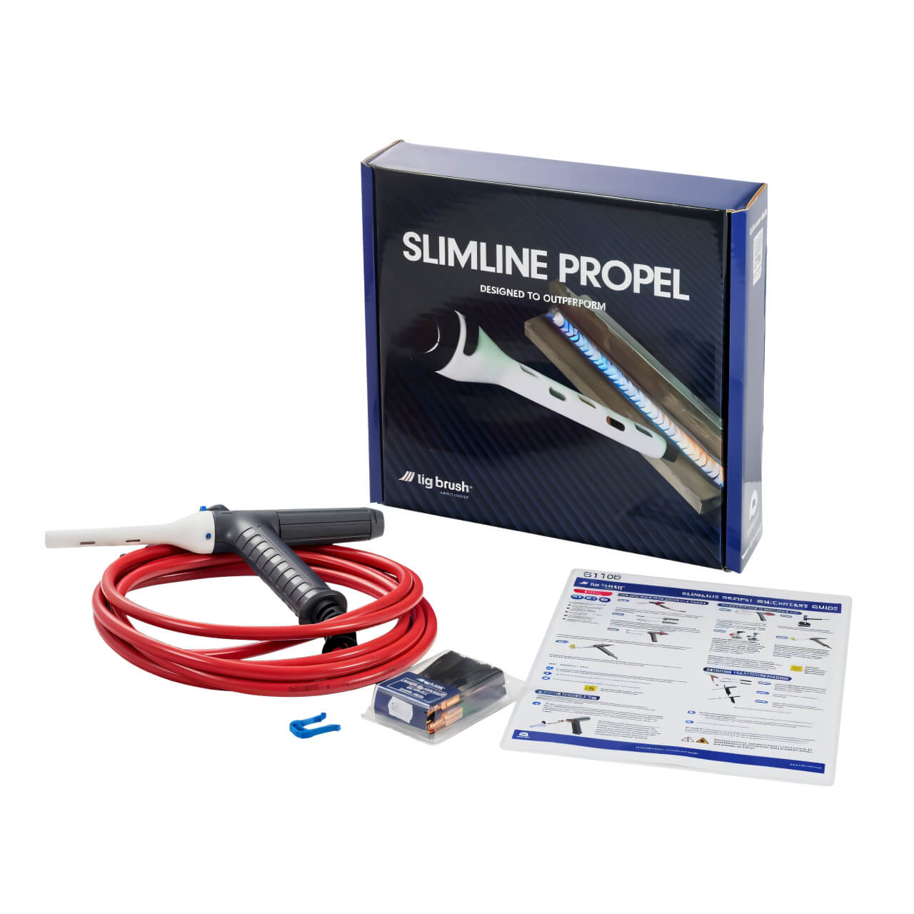 Tig Brush Slimline Propel Pack With 10pk Brushes