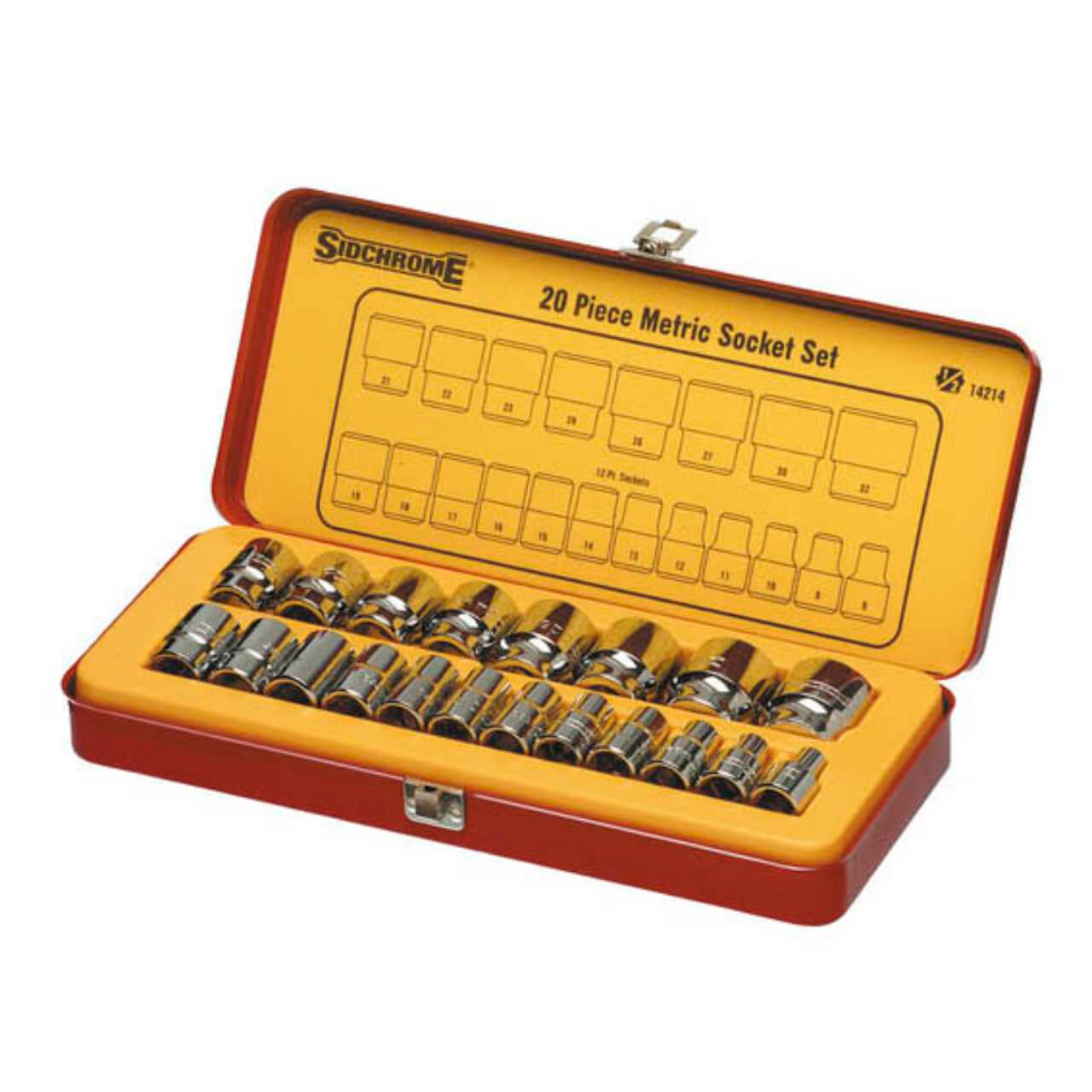 Sidchrome 1/2 Dr Socket Set Metric 20pce
