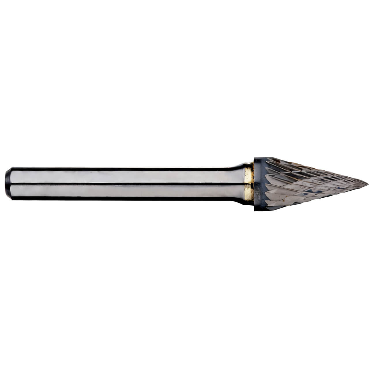 Alpha 6x25mm Pointed Cone Carbide Burr 6mm Shank