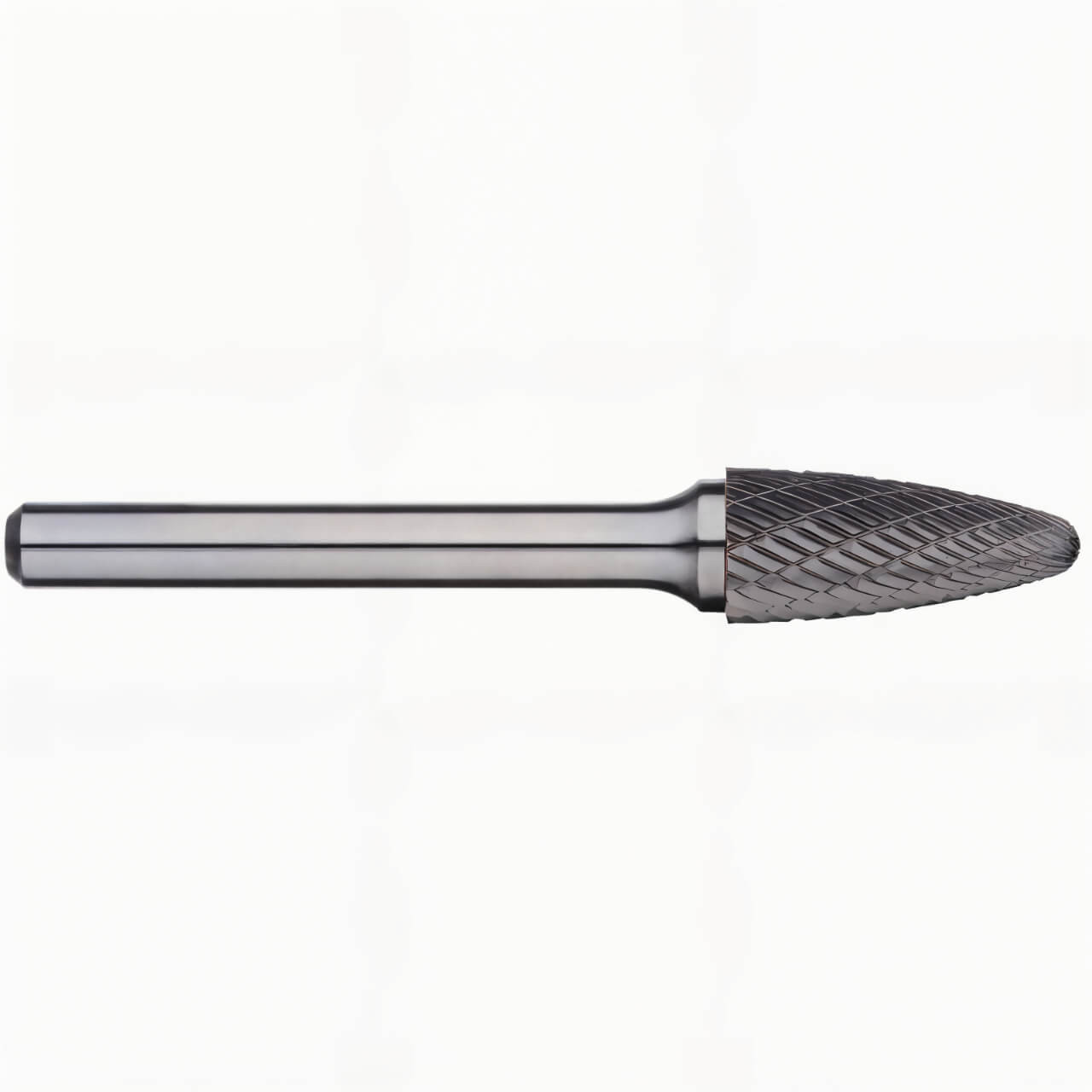 Alpha 1/2in Tree Radius Nose Carbide Burr, 1/4in shank