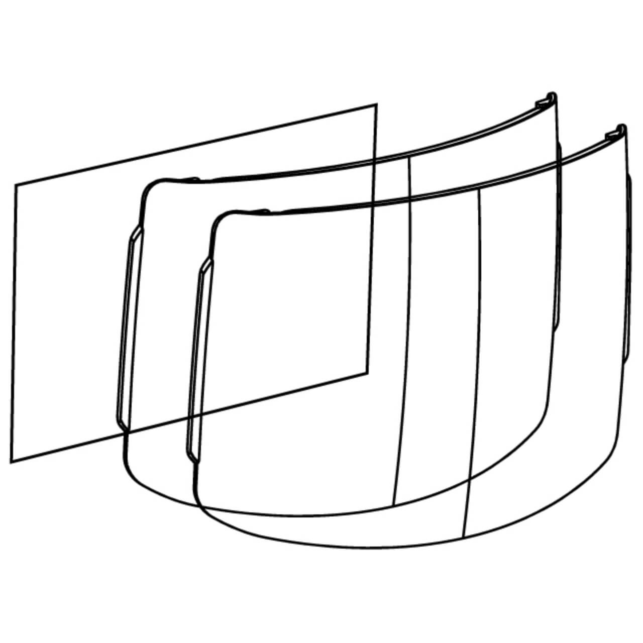 Weldclass Lens Kit suit Promax 600/650 - 2 Outers + 1 Inner