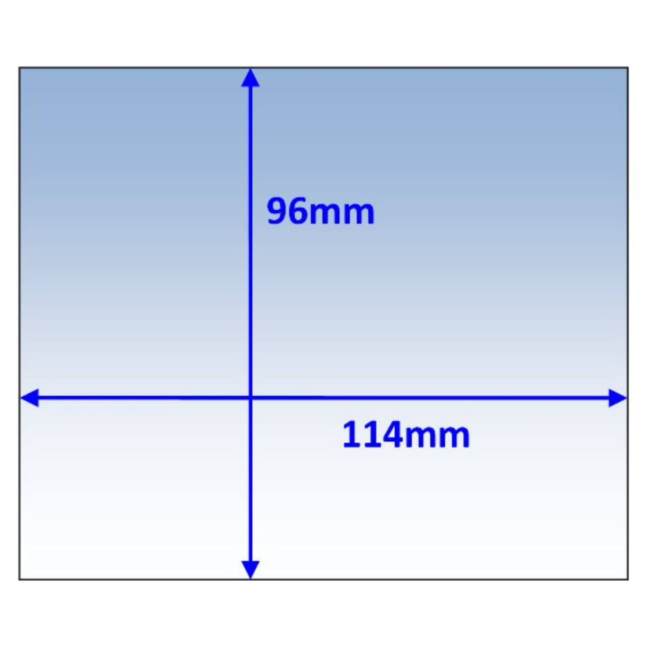 Clear Outer Lens 114x96mm suit WIA BlueFX 10pk