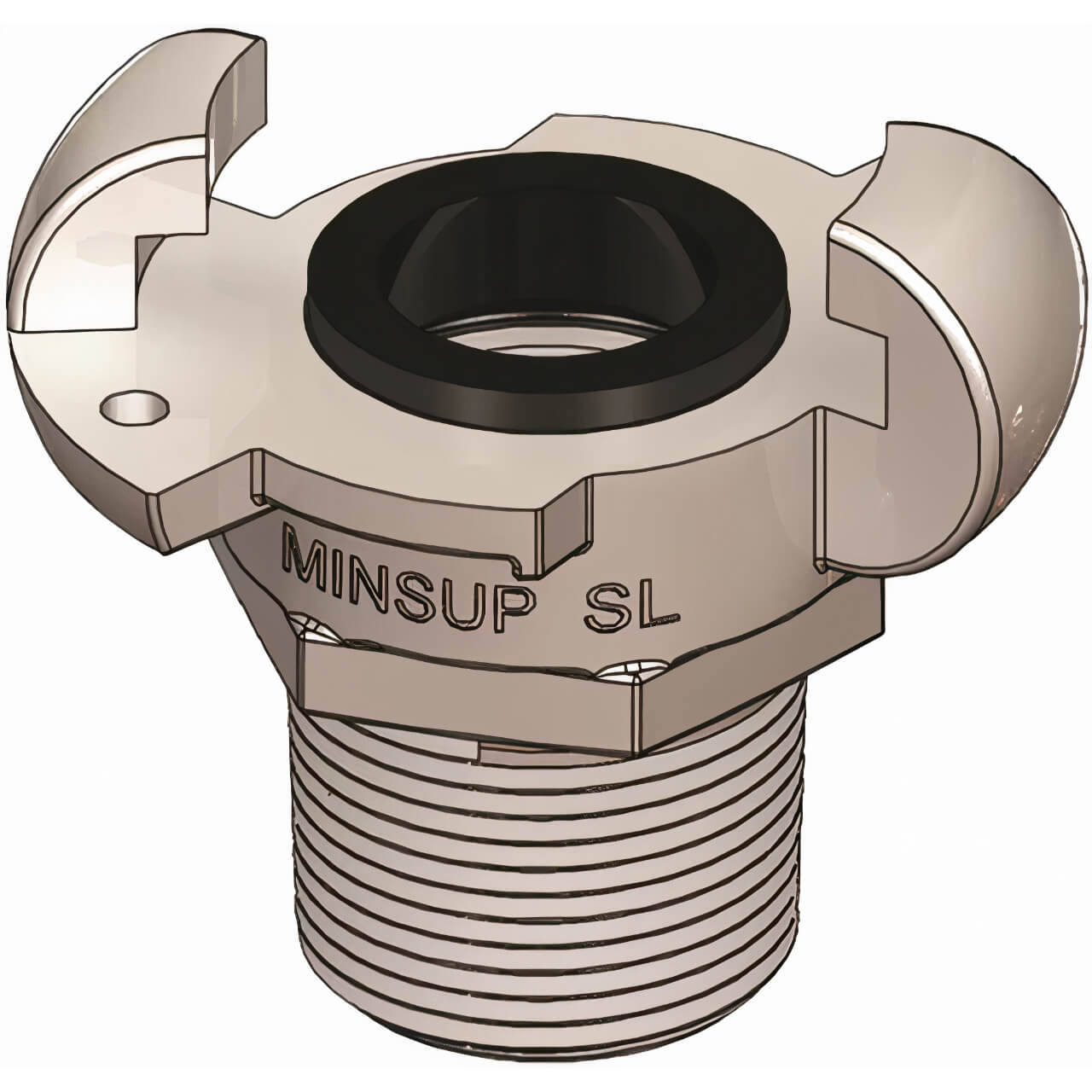 Minsup 2” Surelock Male BSP Claw Coupling, Z/P SG Iron