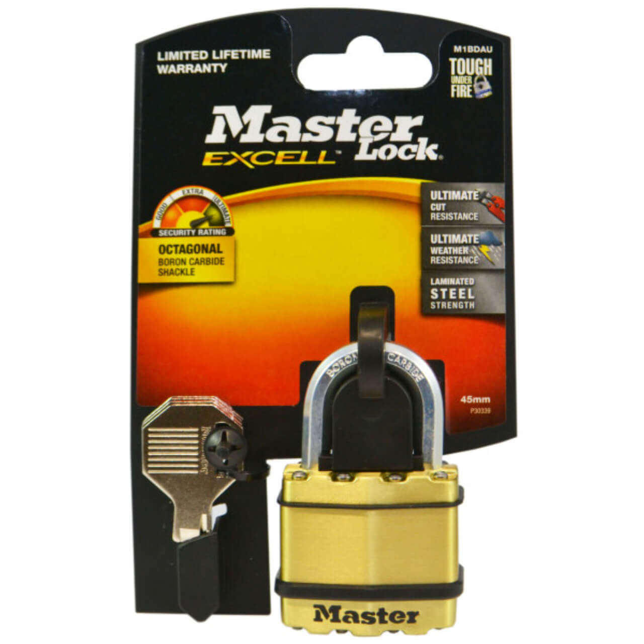 Master Lock Padlock Excell Laminated 45mm Keyed To Differ