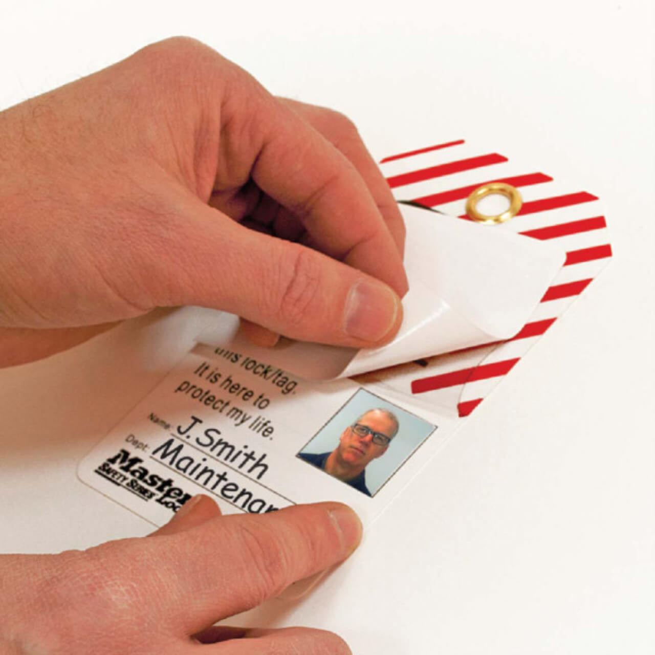 Masterlock Do Not Operate Self Laminating Photo Tags 12pk