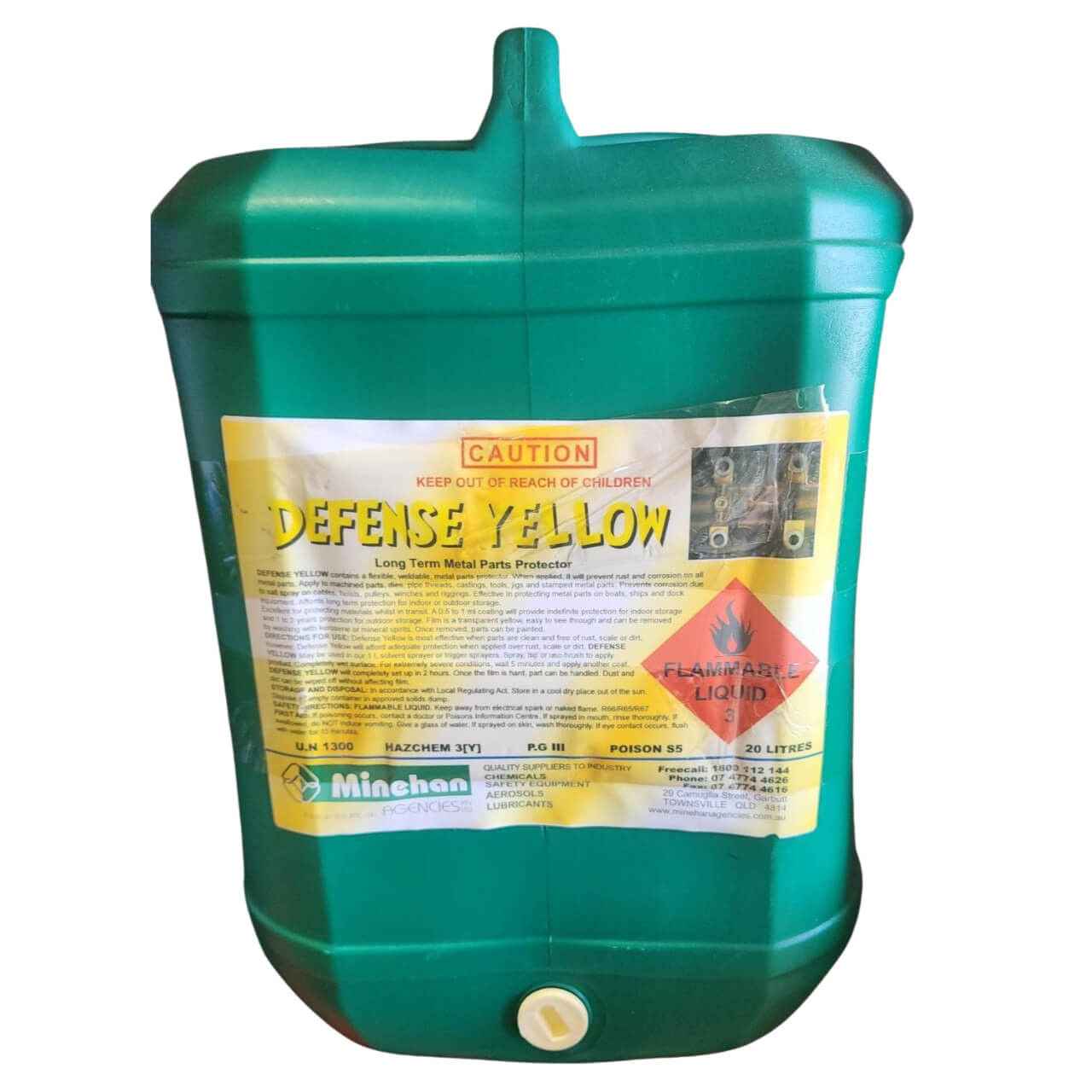 Minehan Defense Yellow Metal Parts Protector 20L