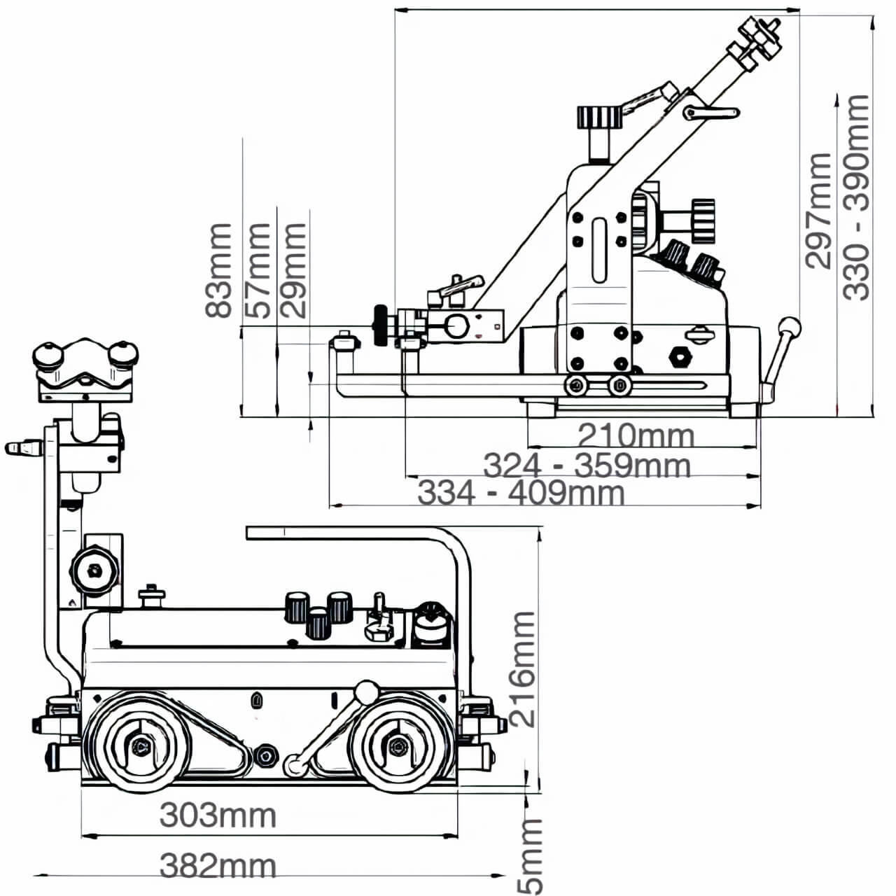 ITM Lizard Welding Carriage 240V Horicontal 0-1200mm/min