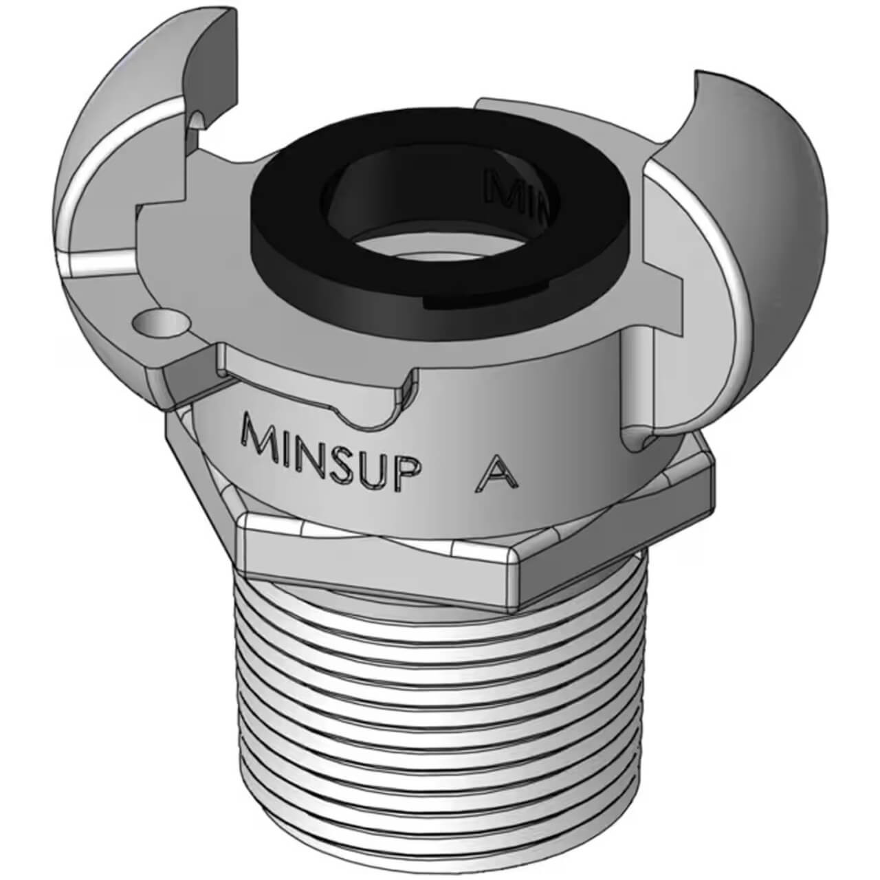 Minsup A Type BSP Coupling 1” Male