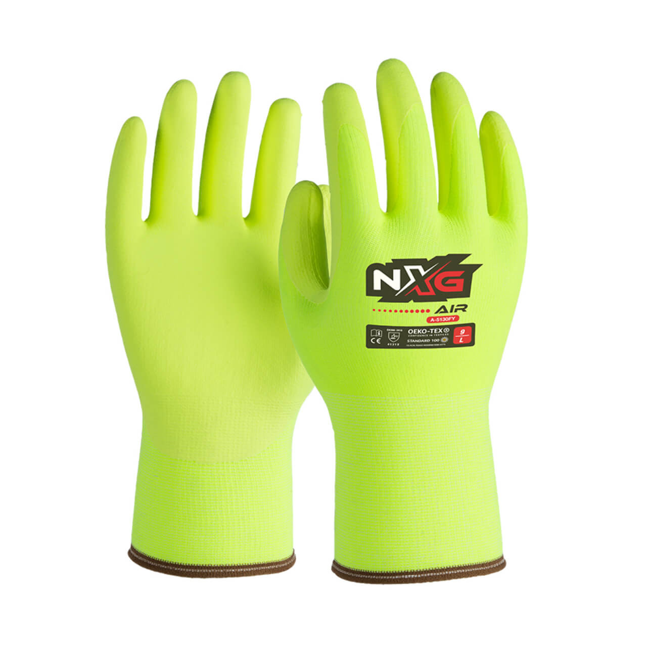 NXG Air Fluro Yellow Nitrile Glove