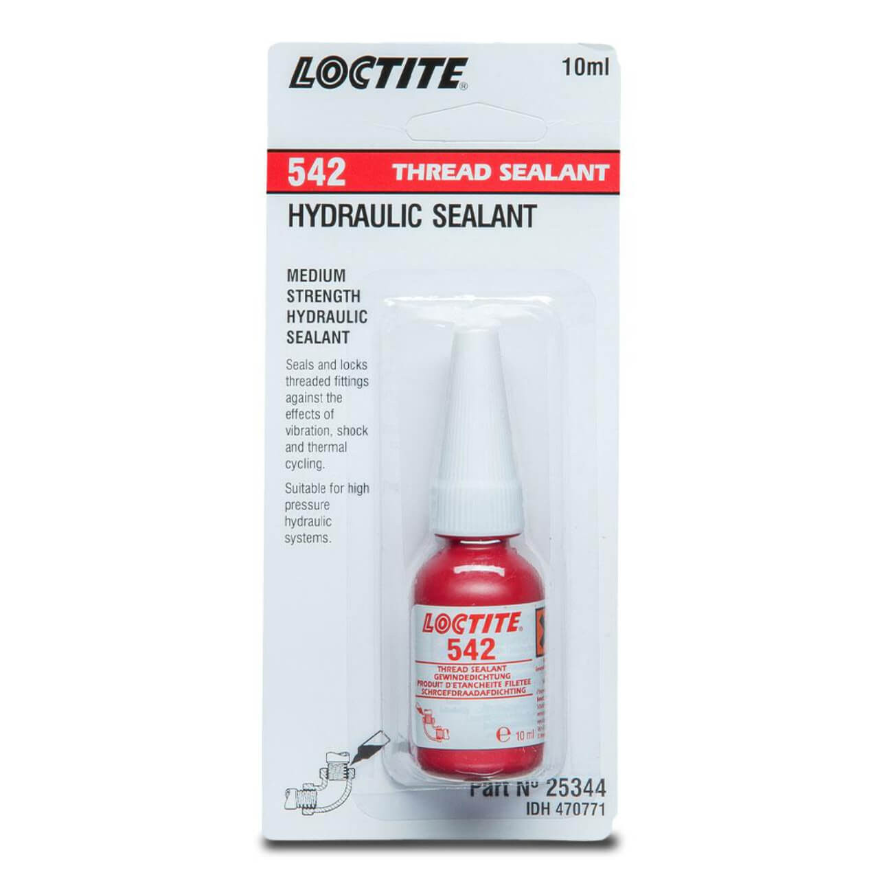 Loctite 542 Threadsealant Medium Strength Hydraulic 250ml