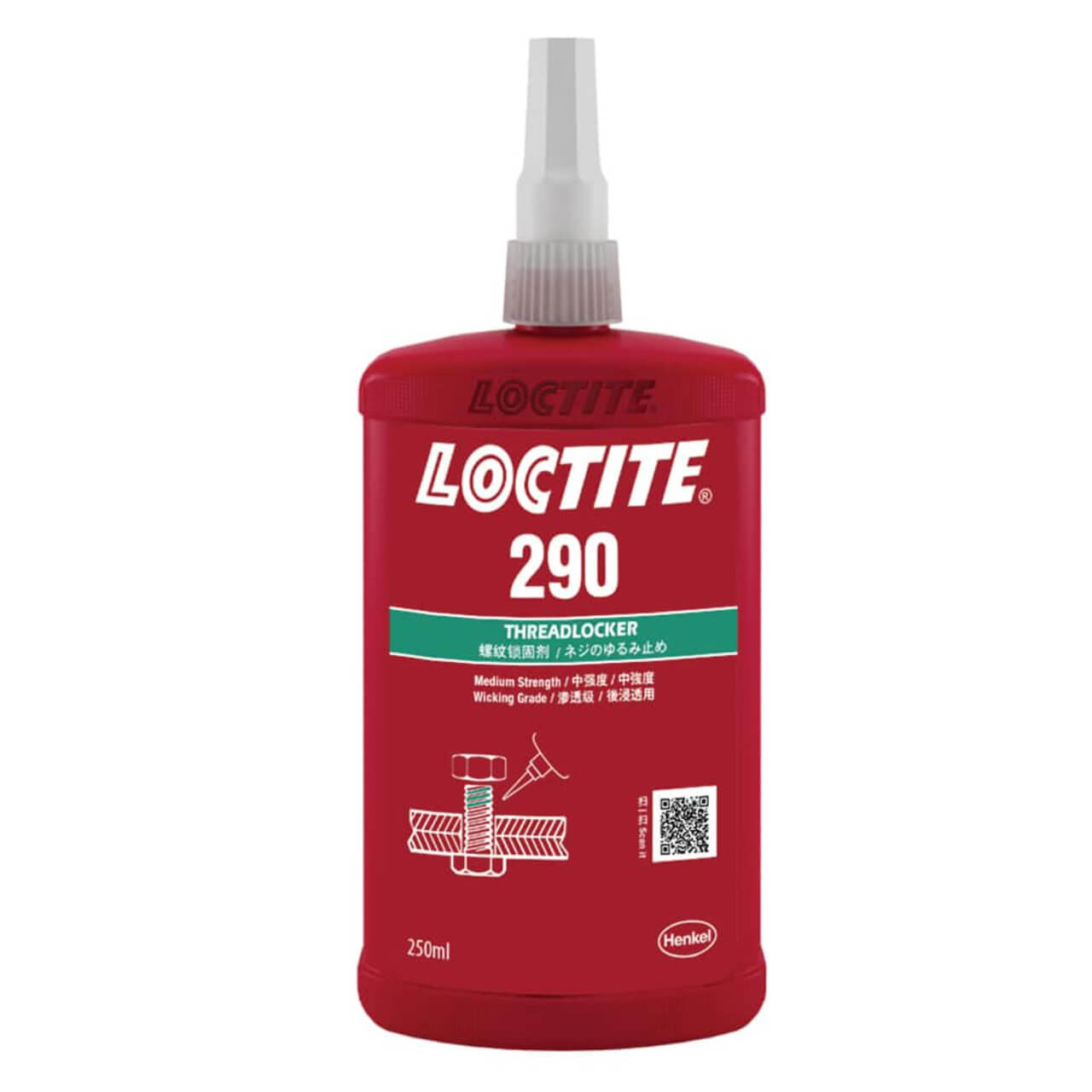 Loctite 290 Threadlocker Medium Strength Green 250ml