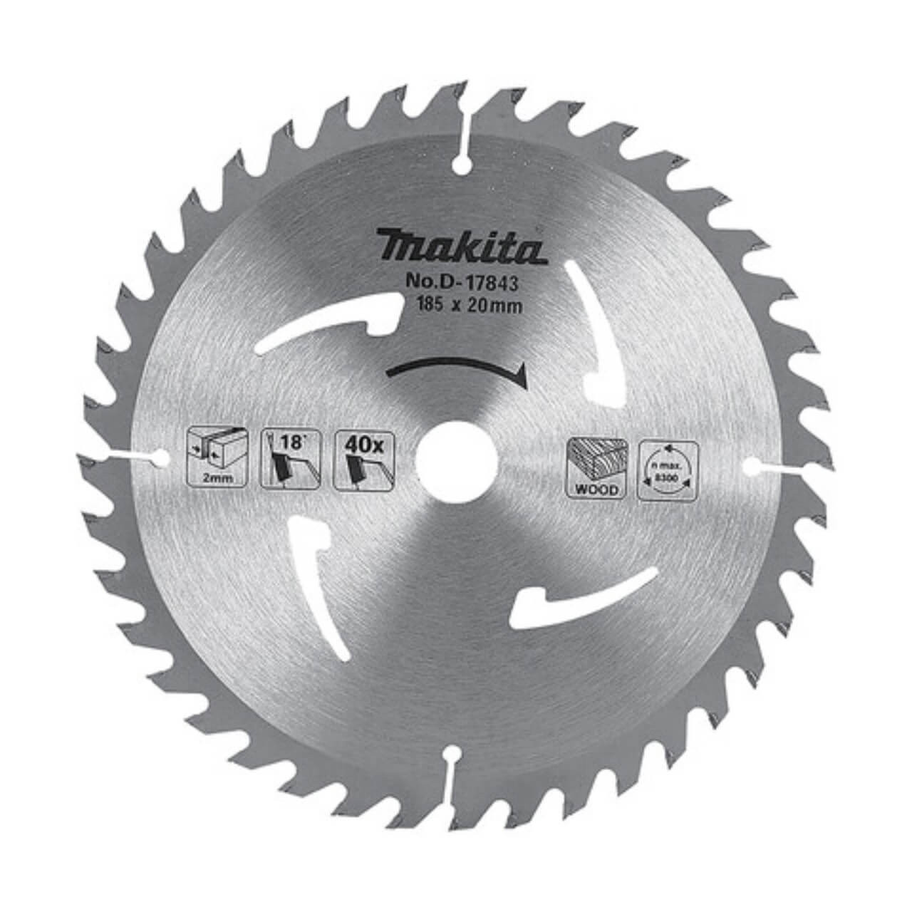 Makita Blade Tct Saw 185mmx20x40t