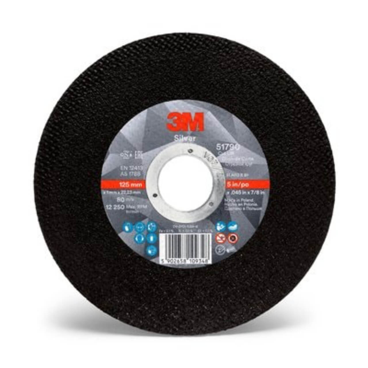 3M Silver 115x1.0x22 Cut Off Wheel 50/box