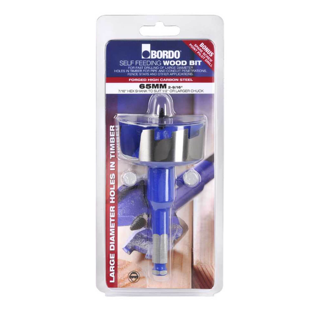 Bordo 51mm Forstner Self Feed Wood Bit