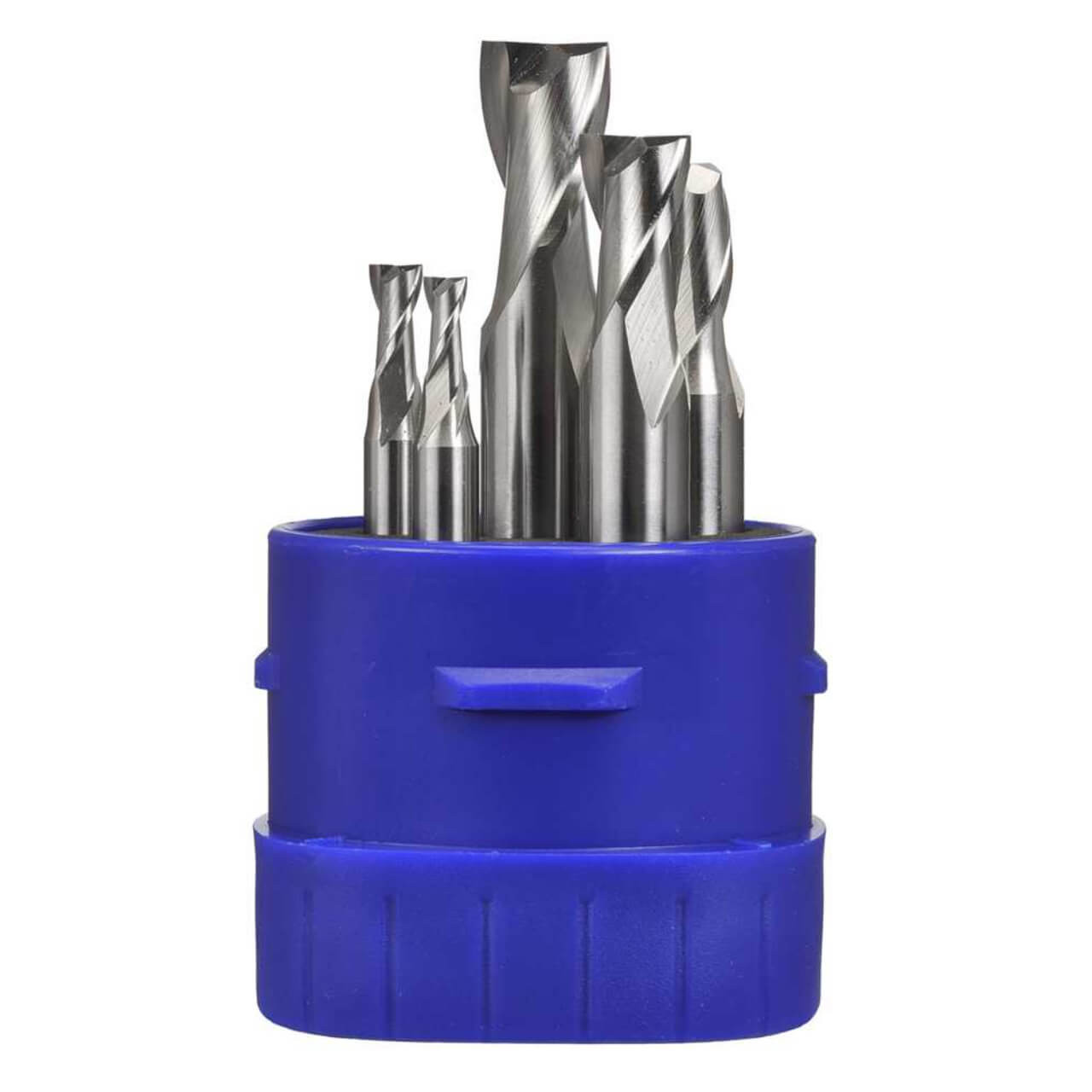 Bordo Metric Short Flatted Plain Shank HSS Cobalt Slot Drill Set 6pc