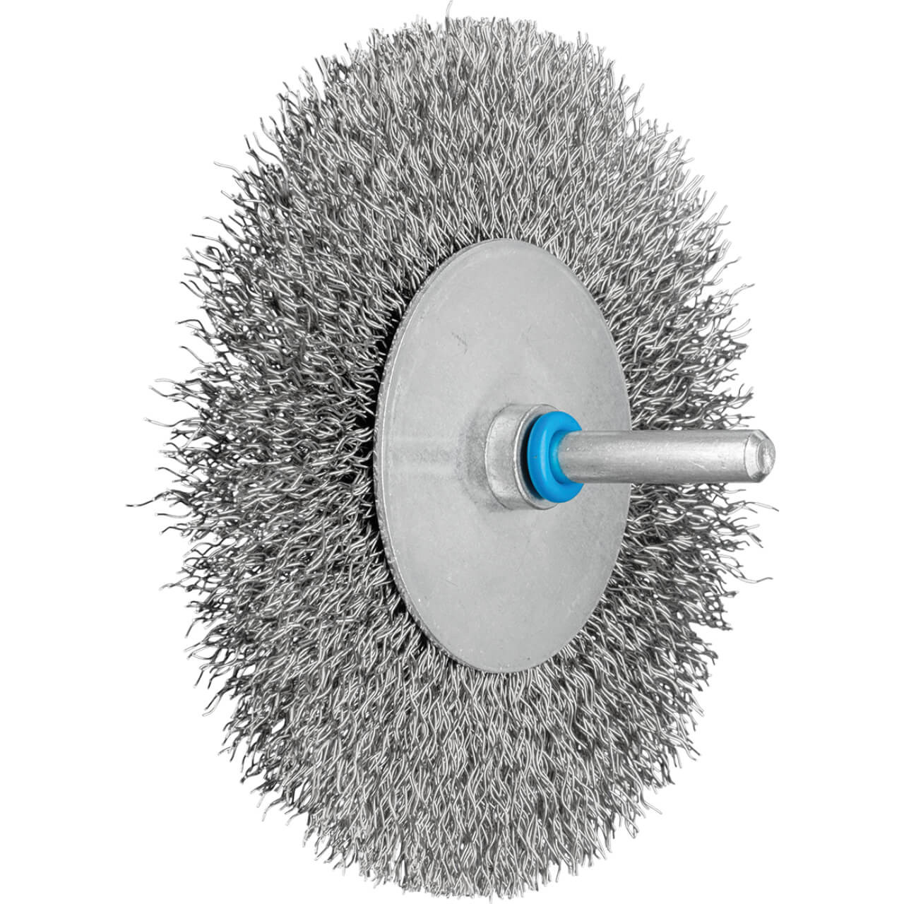 Pferd 100x10x6mm Shaft Mounted Crimped S/Steel Inox Wire Brush