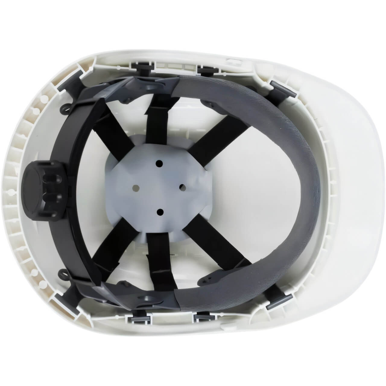 Maxiguard Long Peak White Vented Hard Hat, ratchet harness