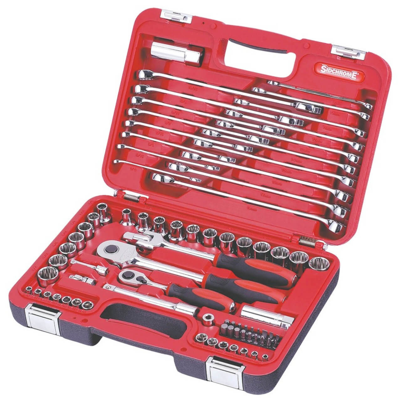 Sidchrome 79 Piece MET/AF Socket & Spanner Set Sidchrome 79 Piece MET/AF Socket & Spanner Set