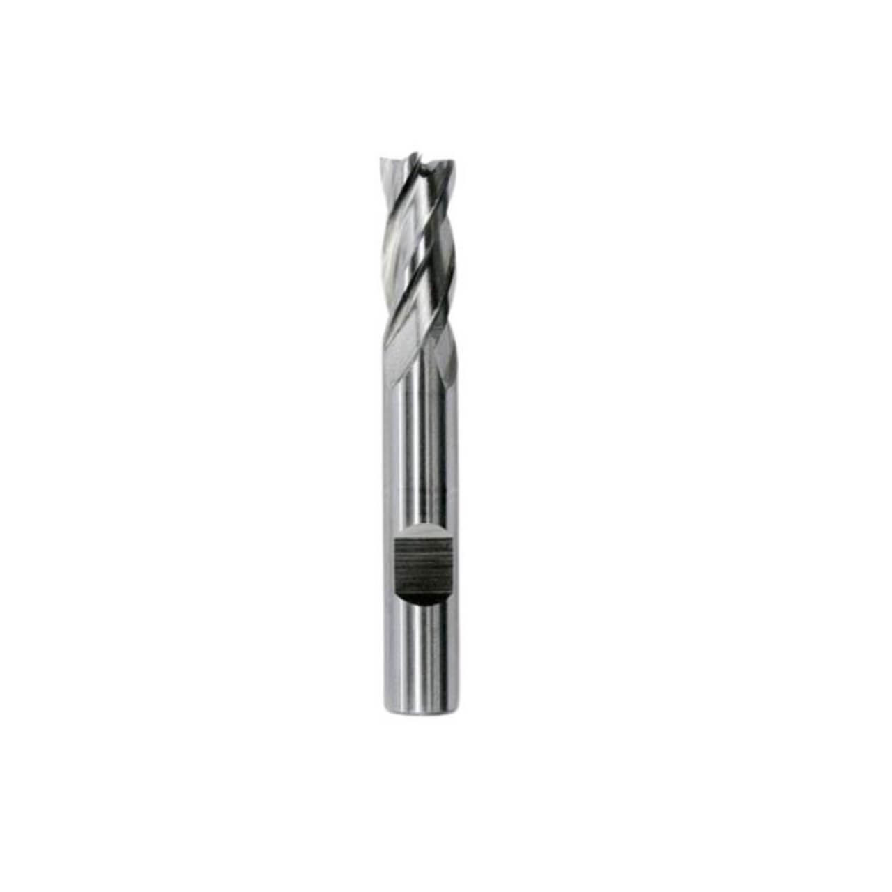 Bordo Long Flatted Plain Shank HSS Cobalt End Mill 8mm